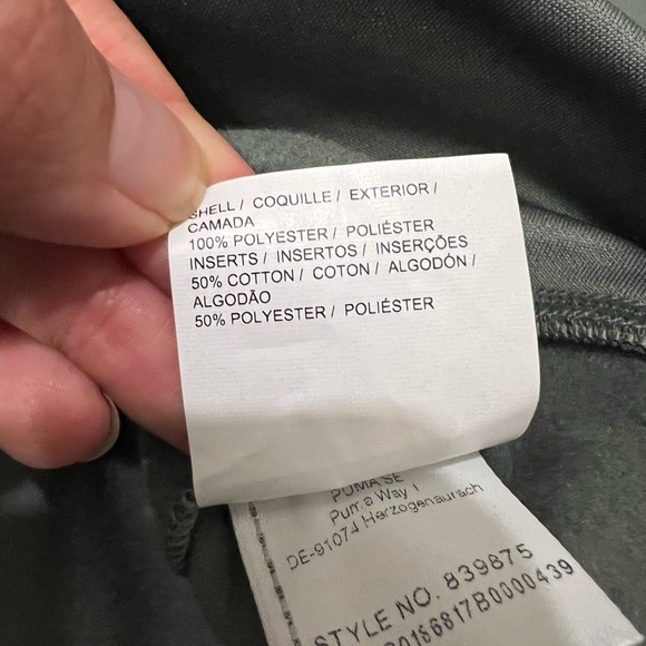 PUMA men’s dark grey zip up hoodie - Picture 9 of 10